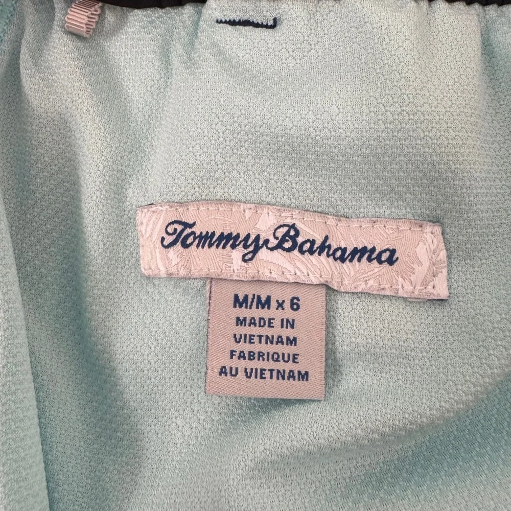 Tommy Bahama Medium 6in Blue Geometric Men's Lined Swim Trunks Shorts